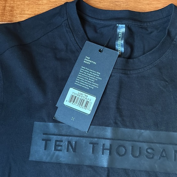 NWT Ten Thousand Black Essential Shirt Logo Tee Size Small, Medium & Large - Picture 7 of 7